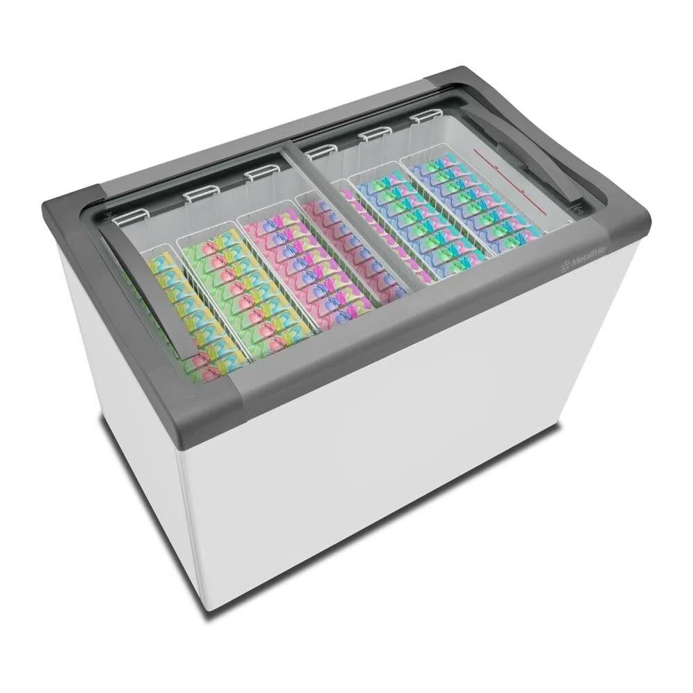Freezer Expositor Horizontal Metalfrio Branco -15 °C A -18°C 318 Litros NF40SB 220V - Imagem 2