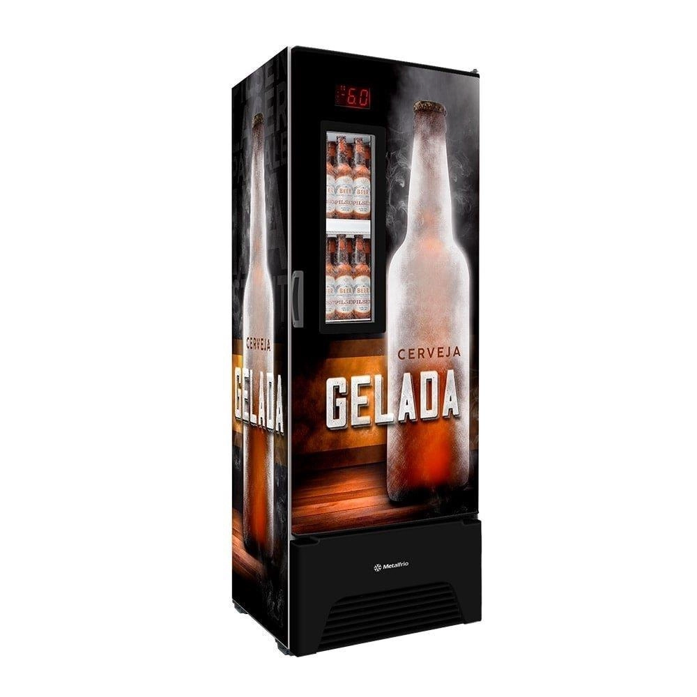 Cervejeira Metalfrio 572 Litros VN50AFBE15, Porta com Visor, Adesivado, Preto - Imagem 2