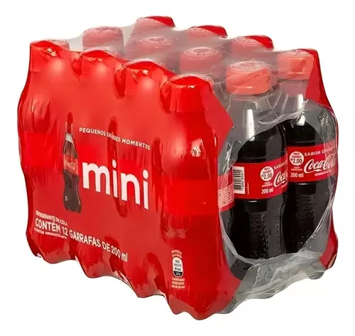 Coca-Cola Mini Pet 200ml- Caixa c/36 Unidades