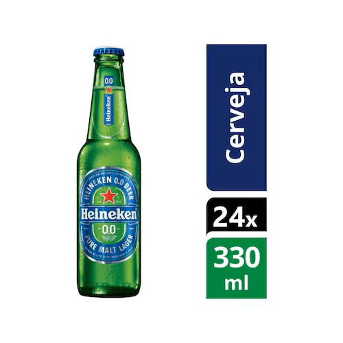 Heineken Long Neck ZERO 330ml- Caixa c/24 Unidades - Imagem 3